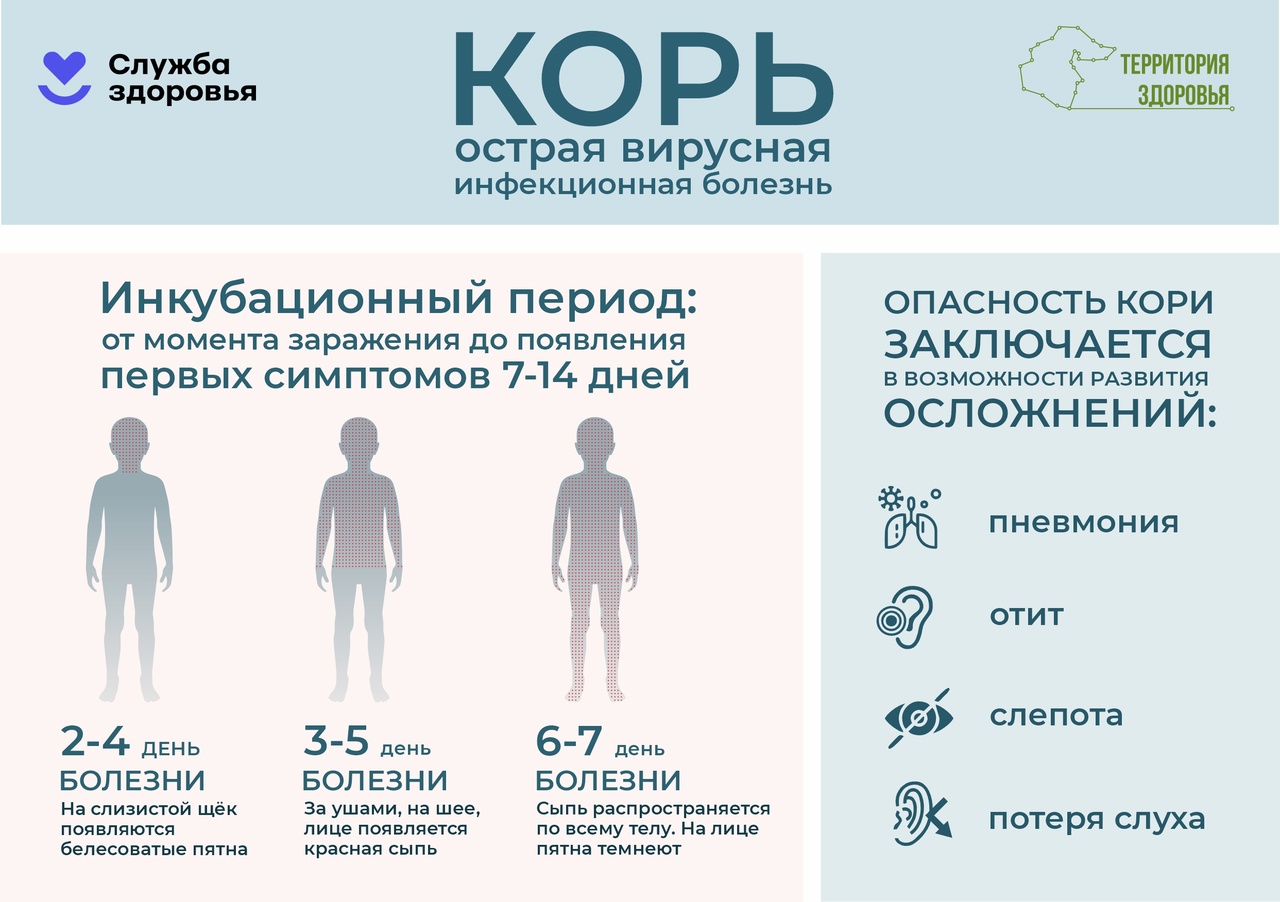 Корь – одно из наиболее заразных инфекционных заболеваний